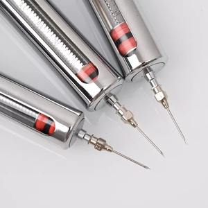 Jeringas veterinarias <span class=keywords><strong>de</strong></span> Metal <span class=keywords><strong>de</strong></span> acero inoxidable para cerdos, ganado, ovejas, inyector, instrumentos veterinarios para animales, alimentador <span class=keywords><strong>de</strong></span> medicina para ganado - Product Image 3