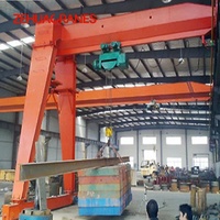 Grue semi-portique standard européenne, équipement de manutention robuste pour ateliers, usines et entrepôts