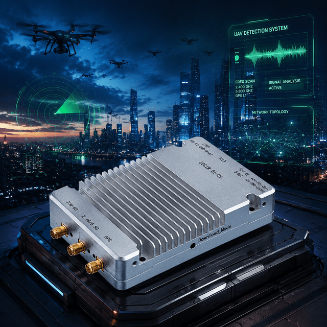 Anti-Drone Module DJI O4 2s Analysis Remote Control Efficient UAV Defense System Major Event Security Passive Drone Detection