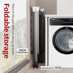 رف تجفيف ملابس قابل للطي عالي الجودة وقوي التحمل، حامل أرضي لتجفيف الملابس، رف غسيل قابل للطي للاستخدام المنزلي - Product Image 3
