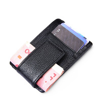 Dompet Kartu Kulit Asli Amazon dengan Pelindung RFID dan Lapisan Poliester Merek DYL Grosir Tempat Kartu Kredit