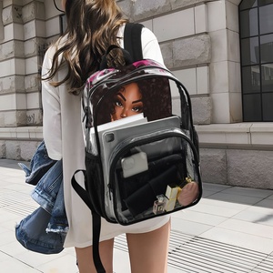 2025 New Arrival Hot Sales Custom Sublimated Print Transparent PVC Clear Leisure <b>Large</b> Size <b>School</b> <b>Backpack</b> Bag for Women - Product Image 6