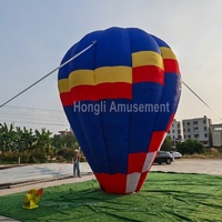 Ballon publicitaire gonflable personnalisé en tissu Oxford, impression numérique durable, facile à utiliser avec souffleur pour publicité extérieure