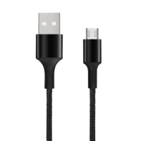Kabel USB Micro 2.4A Pengisian Cepat High Speed USB 2.0 untuk Transfer Data dan Pengisian Daya Ponsel