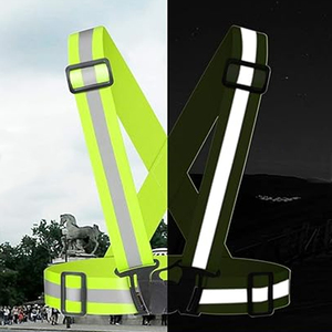 Cinturón Reflectante WX <span class=keywords><strong>de</strong></span> Alta Visibilidad para Caminar <span class=keywords><strong>de</strong></span> Noche, Ciclismo, Correr, Arnés Reflectante Fluorescente Ajustable - Product Image 3