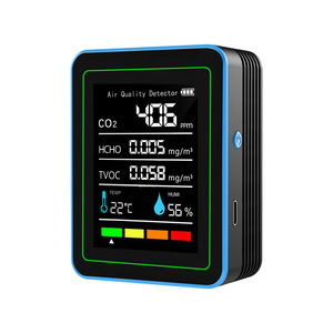 Monitor de Calidad del Aire 5 en 1 Akers, CO2, HCHO, TVOC, Temperatura, Humedad, Pantalla LCD, ZN-MT25, Detector Interior - Product Image 1