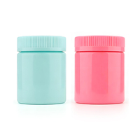 Pot d'emballage en plastique PET pour bonbons, biscuits, gommes, herbes et fleurs comestibles, 3,5g 7g, avec bouchon sécurité enfant