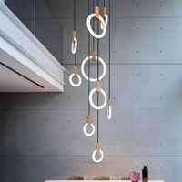Lampe suspendue moderne pour salon, salle à manger, intérieur, maison, lustre réglable, lampe suspendue, lumière LED décorative