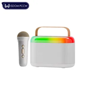 Multifunctional sound equipment amplifiers Wireless Mini Karaoke Speaker Microphone Portable Home Party Speaker Microphone A8