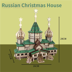 Rompecabezas Educativo 3D de Madera para Armar - Modelo de Arquitectura Rusa para Decoración de Interiores y Juguete (para Niños y Adultos) - Product Image 5