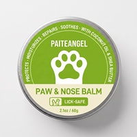 Baume Apaisant pour Pattes de Chien 60g Hydratant Réparateur Nez Fissuré Absorption Rapide Ingrédients Naturels Sans Danger pour la Léchage Huile de Coco Marque Privée