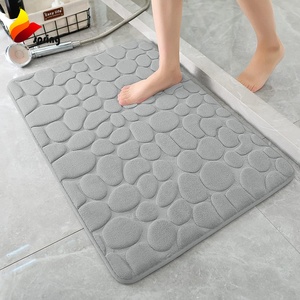 3D Embossed Bathroom Shower <strong>Bath</strong> <strong>Mat</strong> Bathroom Stones <strong>Mat</strong> Color Changing <strong>Bath</strong> <strong>Mat</strong> <strong>Brown</strong> - Product Image 5