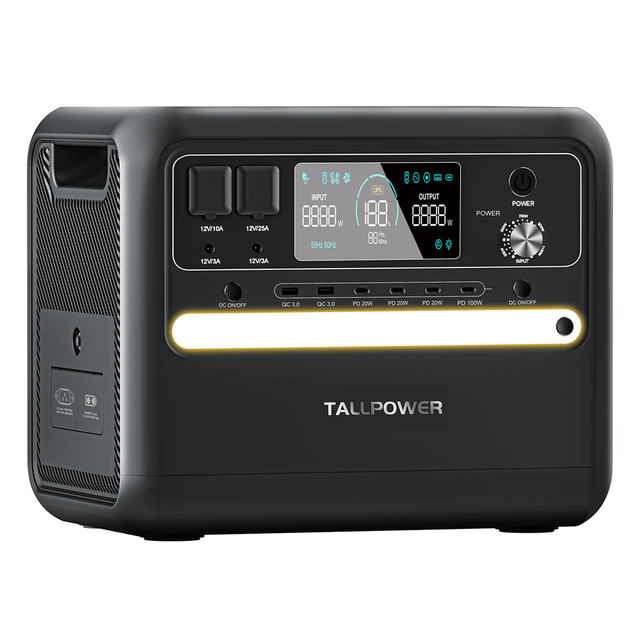 TALLPOWER Outdoor 2000W 2400W 220V 2KW UPS LiFePo4 Battery Generator Solar Portable Power Station for Home Power Backup