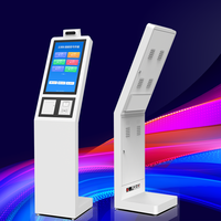 Kiosque de gestion de file d'attente à écran tactile vertical multi-tailles de 17 à 43 pouces avec imprimante thermique de 80 mm, système d'exploitation Android Windows