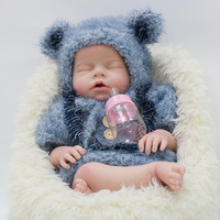 Poupée pour bébé fille de 20 pouces en silicone souple de haute qualité, faite à la main, jouet doux pour boire et faire pipi, mini jouet