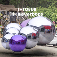Boule miroir gonflable pour mariage, Osmanthus doré, OEM personnalisé, haute qualité, imperméable, durable, résistant au soleil, installation facile