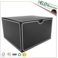Boîte d'emballage vierge pliable d'impression personnalisée, claire, boîte en carton avec fenêtre