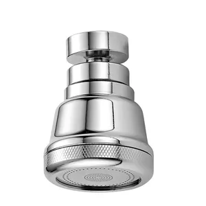 Pexmax Brass Kitchen Faucet Aerator Extender 3 Mode Faucet Aerator Adapter Short Style Chrome Faucet Aerator