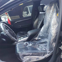 Sarung Jok Mobil Plastik Sekali Pakai Universal Berbagai Jenis dengan Logo Tercetak Dikemas dalam Gulungan