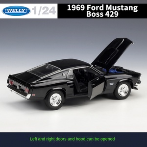 Welly 1:24 1969 <span class=keywords><strong>F</strong></span> Ord <span class=keywords><strong>M</strong></span> Ustang Boss 429 <span class=keywords><strong>M</strong></span>étal Collection Simulation Moulé Sous Pression Voiture Alliage Modèle De Voiture TOY Collection - Product Image 4