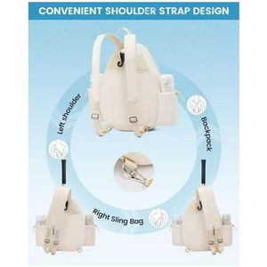 Sac de raquette de tennis léger et imperméable pour hommes et femmes avec crochet dissimulé et design bandoulière - Product Image 3