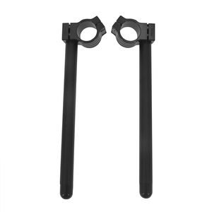 Manillares de motocicleta CNC de aluminio con clip, universales de 31-50 mm, tipo dividido para motos deportivas y de calle, abrazadera elevadora anodizada en negro H - Product Image 6