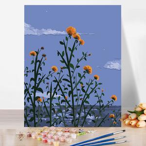Peinture <span class=keywords><strong>par</strong></span> numéros pour adultes enfants Kit dessin peint à la main toile bricolage peinture à l'huile peinture <span class=keywords><strong>par</strong></span> numéros - Product Image 4