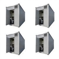 Cabine de salle de bain portable en acier ondulé, conteneur WC, salle de douche modulaire avec WC en céramique, lavabo mural et éclairage LED