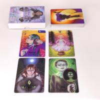 Cartas de Tarot Personalizadas para Niños, Juego de Cartas de Oráculo para Sanación Espiritual con Guía, Acuarela Morada