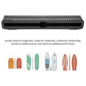 Boîte de fixation pour aileron de planche de surf 20 cm noire universelle pour planches à pagaie, longboards et surfboards - Product Image 4