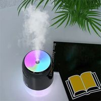 Diffuseur d'huiles essentielles ultrasonique minimaliste anglais, humidificateur français mini portable d'aromathérapie à faible bruit pour voiture et hôtel, blanc