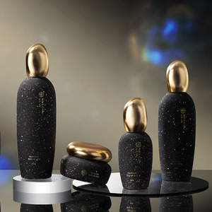 Envase de Vidrio con Diseño de Piedra para Cuidado Facial de 1oz/30ml, Botella con Bomba para Sérum de 50ml, 100ml, 120ml, Envase Cosmético para Loción Corporal - Product Image 5