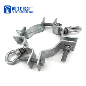 Nhà Máy Giá Hot Dip mạ kẽm trên không phụ kiện dòng cực ban nhạc gắn kẹp Hoop kẹp - Product Image 2