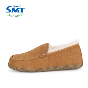 Fabbrica direttamente da <span class=keywords><strong>uomo</strong></span> in vera pelle in pelle di pecora invernale mocassini pantofole <span class=keywords><strong>scarpe</strong></span> casual - Product Image 5