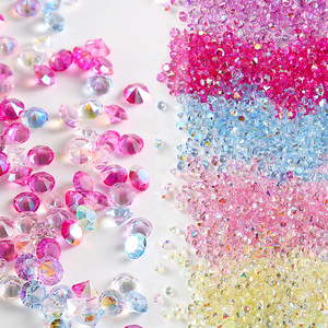 Binginbox vente diamant étincelant résine strass Transparent fond pointu Nail Art strass 3D cristal bricolage accessoires - Product Image 5