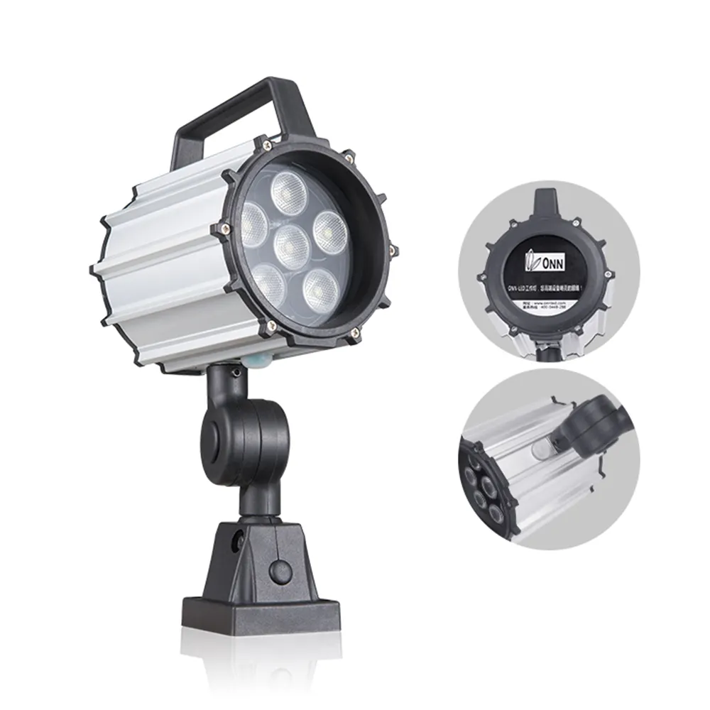 ODE OEM ONN-M1 bras réglable LED Machine lampe 9.5W CNC lampe de travail pour usage industriel corps en aluminium IP65 cote CE ROHS FCC