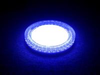 Plafonnier LED moderne de luxe avec bordure en cristal |   Plafonnier à intensité variable 3-CCT |   Plafonnier rond fin 24W 36W pour chambre à coucher