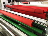 Machine de laminage à colle thermofusible avec moteur et roulement, conception compacte