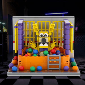 FNAF Into the Pit Freddy's Room Foxy Midnight Bear, Juego de Bloques de Construcción, Kits de Bricolaje, Ladrillos MOC, Juguetes para Niños, Mould King MOC1566 - Product Image 2