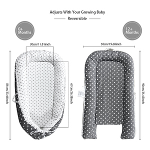 Nid d'enfant pliable en coton doux pour bébé, <span class=keywords><strong>lit</strong></span> de voyage pour nouveau-né de 0 à 12 mois, prix d'usine - Product Image 5