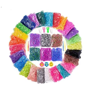 Wholesale Funny Cute Creative Loom Rubber Band Refill Kit Kids Weaving Diy Crafting Gift Colorful Loom Band Kit