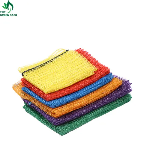 Factory price customized Wholesale PE knitted bag 23*53 5kg raschel mesh bag onion potato 3kg sacks for vegetables