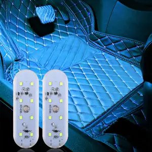 Car Wireless Interior Roof Reading Lamp Ambient Lighting Car Led Touch Light For Door Foot Trunk Storage Box USB Charging