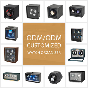 Boîte de <span class=keywords><strong>remontoir</strong></span> <span class=keywords><strong>automatique</strong></span> haut de gamme noire en bois de noyer hexagonal réglable pour montres mécaniques - Product Image 6