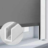 Tira de Bloqueo de Luz para Ranuras Laterales, Precio de Fábrica, en Forma de U, Resistente al Viento y al Sol, Canal de Oscurecimiento, Persianas y Cortinas de Aleación de Aluminio