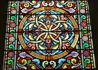 Panel Decorativo de Vidrio Artístico para Altar, Diseño Personalizado Laminado para Iglesia, Hotel, Villa, Recinto, Salón Moderno y Lujoso