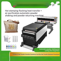 Impresora DTF de 60 cm con Tecnología Híbrida, Tinta de Pigmento, para Flex, Foil y Flocado en Camisetas con Agitador Automático de Polvo y Purificador Incorporado, Nueva