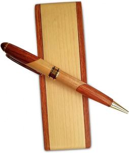 Customized Logo, Luxury Wooden Ballpoint Pen <b>Gift</b> Set with Business Pen Case Display, Nice Writing Pen with <b>Box</b> and Gel Ink - Product Image 6