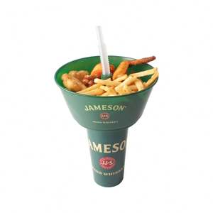 Bandeja de Comida Innovadora con Vaso de Bebidas de Plástico PP de Grado Alimenticio de 32 OZ, Bandeja para Refrigerios para Múltiples Vasos y Botellas, Hecho en Vietnam - Product Image 3