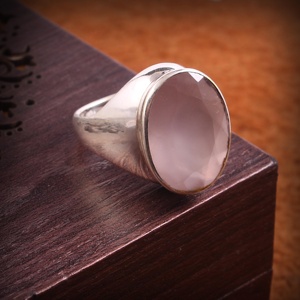 <b>Rose</b> <b>Quartz</b> Silver Plated <b>Earrings</b> Good Quality Natural Gemstone for Wedding Party Gift Woman Wholesale Price Manufacturer - Product Image 2